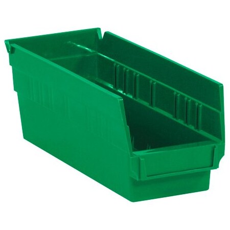 Bsc Preferred 11 5/8 x 4 1/8 x 4'' Green Plastic Shelf Bin Boxes, 36PK BUY00013281